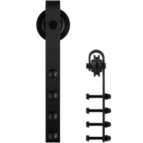 GPF0501.61 single sliding door hanger Raskas black