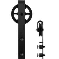 GPF0502.61G single sliding door hanger Teho black, for glass sliding doors