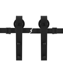 GPF050A.61 sliding door system Model A black 2x100 cm