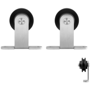 GPF0510.09 sliding door hanger set Osa stainless steel for the purpose of an extra door