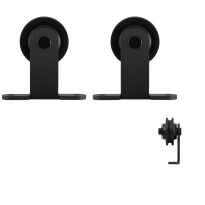 GPF0510.61 sliding door hanger set Osa black for the purpose of an extra door