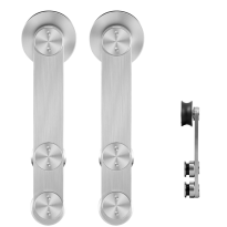 GPF0515.09 sliding door hanger set Linja stainless steel for the purpose of an extra door