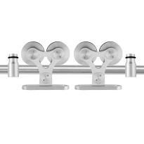 GPF0516.09 sliding door system Twin stainless steel 200 cm