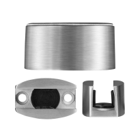 GPF0583.09 floor guide stainless steel for glass sliding door systems