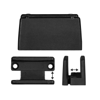 GPF0583.61 floor guide black for glass sliding door systems