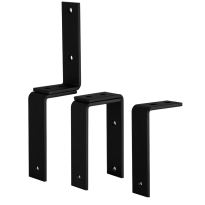 GPF0588.61 ceiling / wallbracket for sliding door systems black