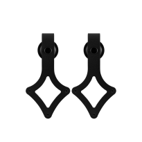 GPF0611.61 sliding door hanger set Ruutu mini black for the purpose of an extra door