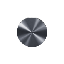 GPF0900VRP1 blind rose 53x6mm PVD anthracite