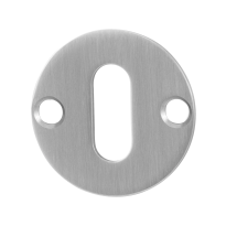 GPF0901.07 keyhole escutcheon 38x2mm satin stainless steel