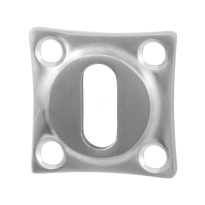 GPF0901.09 keyhole escutcheon 38x38x5mm satin stainless steel