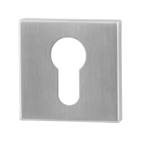GPF0902.02 cylinder rose 50x50x8mm satin stainless steel