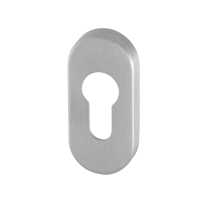 GPF0902.04 cylinder rose 70x32x10mm satin stainless steel