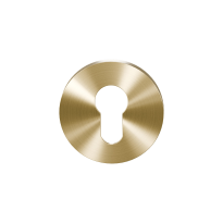 GPF0902VRP4 cylinder rose 53x6mm PVD brass satin