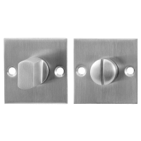 GPF0904.08 Turn and Release set 50x50x2mm satin stainless steel