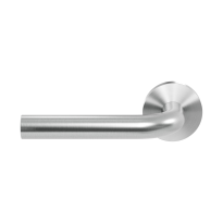 GPF1000.09-00L/R Aka door handle on rose pointing left/ right 50x8mm