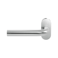 GPF1000.09-04L Aka door handle on rose pointing left 70x32x10mm