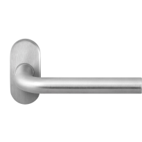 GPF1001.09-04R Aka door handle on rose pointing right 70x32x10mm