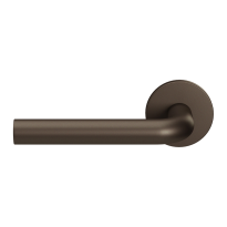 GPF100VRA1 Dark blend L-model 19mm door handle on rose 53x6mm pointing left