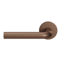 GPF100VRA2 Bronze blend L-model 19mm door handle on rose 53x6mm pointing left