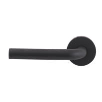 GPF100VRAS door handle on rose pointing right