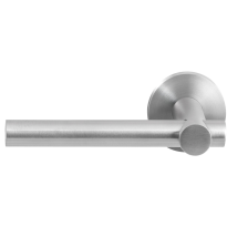 GPF1025.09-00L/R Roto door handle on rose pointing left/ right 50x8mm
