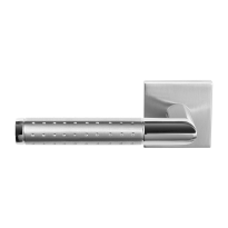 GPF1055.09/49-02L/R Haka duo door handle on rose 50x50x8mm left/right