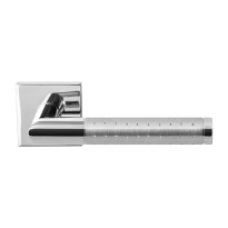 GPF1055.49/09-02 Haka duo door handle on rose 50x50x8mm