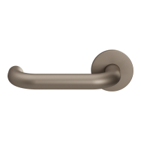 GPF105VRA3 Mocca blend U-model 19mm door handle on rose 53x6mm pointing left