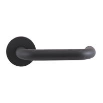 GPF105VRAS door handle on rose pointing right