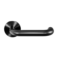 GPF105VRP5 PVD Black door handle on rose 