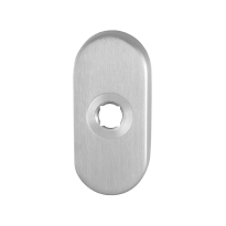 GPF1100.04 Rose 70x32x10mm satin stainless steel