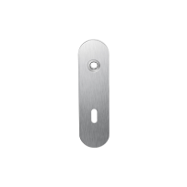 GPF1100.10L short backplate rounded lock 72 left handed satin stainless steel