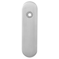 GPF1100.10L short backplate rounded left handed satin stainless steel