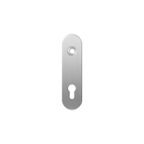 GPF1100.10R short backplate rounded 72PZ right handed satin stainless steel