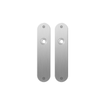 GPF1100.12 flat backplate rounded blind satin stainless steel