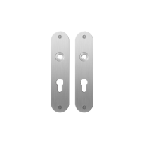 GPF1100.12 flat backplate rounded 55PZ satin stainless steel