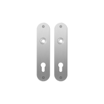 GPF1100.12 flat backplate rounded 72PZ satin stainless steel