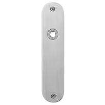 GPF1100.12L/R flat backplate rounded links-/ right handed satin stainless steel