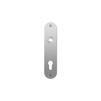 GPF1100.12L/R flat backplate rounded 72PZ links-/ right handed satin stainless steel