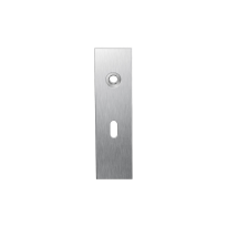 GPF1100.15 short backplate rectangular lock 56 satin stainless steel