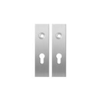 GPF1100.15 short backplate rectangular 55PZ satin stainless steel
