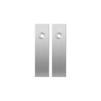 GPF1100.15 short backplate rectangular satin stainless steel