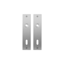 GPF1100.16 flat backplate rectangular lock 72 satin stainless steel