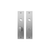 GPF1100.16 flat backplate rectangular bathroom 55/8 big knob satin stainless steel