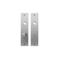 GPF1100.16 flat backplate rectangular bathroom 57/5 normal knob satin stainless steel