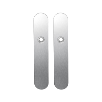 GPF1100.20 long backplate rounded blind satin stainless steel