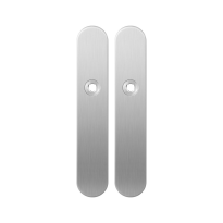 GPF1100.20 long backplate rounded satin stainless steel