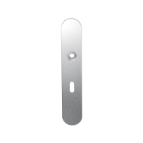 GPF1100.20R long backplate rounded lock 56 right handed satin stainless steel