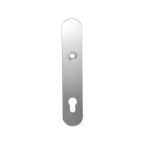 GPF1100.20R long backplate rounded 92PZ right handed satin stainless steel