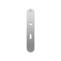 GPF1100.21L/R flat backplate rounded lock 56 left-/ right handed satin stainless steel